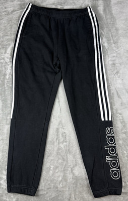 Adidas Essentials 3-Stripes Jogger Sweatpants Black Men s Large