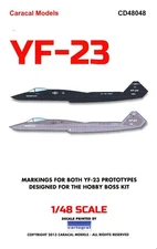 Caracal Decals 1/48 NORTHROP YF-23 Advanced Fighter Prototype