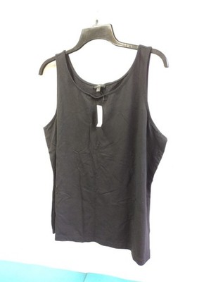 NWT Talbot's Women's Black Tank Top Sleeveless Stretch Comfy Size XL Pet