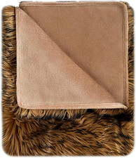 Cozy Waterproof Faux Fur Dog Blanket - Soft, Washable, 80"x60