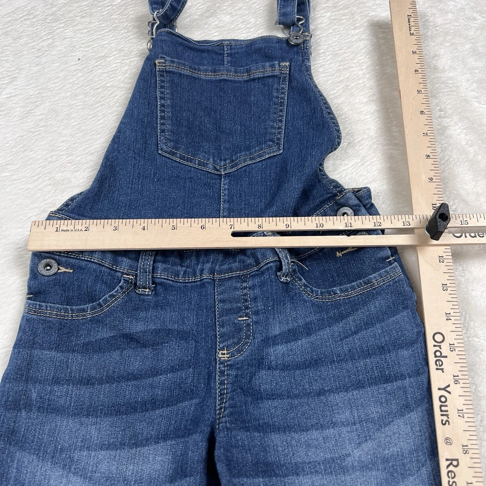 Pantalones Cortos Wrangler Jóvenes Niños 10R Azul Denim Bolsillos con Botones Exterior Foto 2 de 4