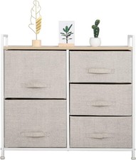 Chest of Drawers Bedroom Furniture Storage Unit Cupboard 5 Drawer Steel Frame