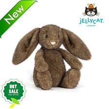 Jellycat Hoppleston Luxe Bunny Soft Toy Plush Rabbit Brown 31cm BNWT & Dust Bag