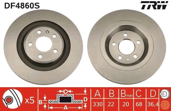 Bremsscheiben FüR Audi A4 B8 8K2 Avant 8K5 A5 8T Cabrio 8F Sportback Q5 07-17-image