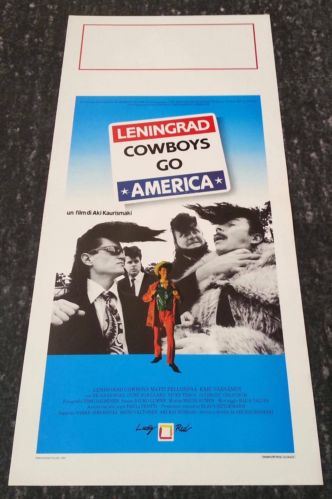 Locandina originale film Leningrad Cowboys Go America (1989) - Regia di Aki Kaurismäki