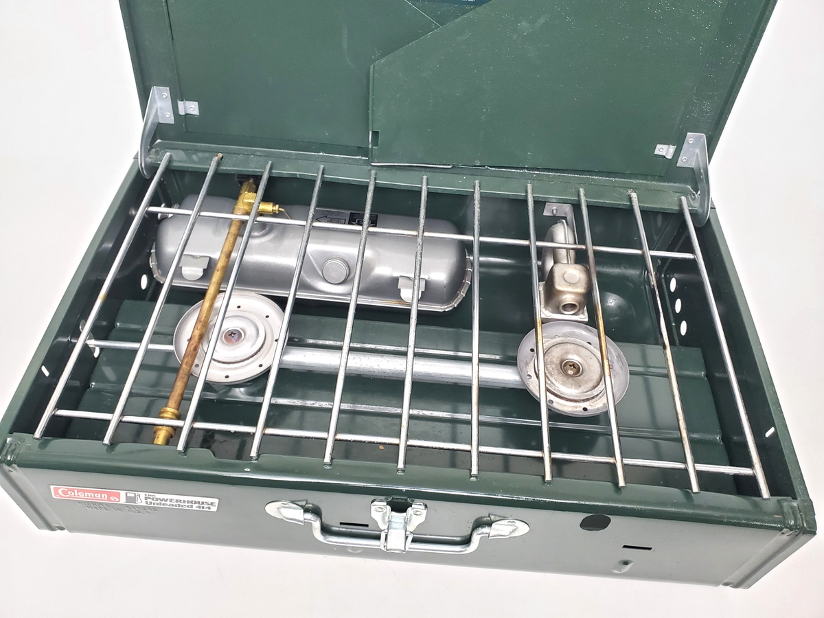 バーベキュー・調理用品 Coleman Powerhouse 414 Dual Fuel Coleman Powerhouse 414 Unleaded / Dual Fuel Two Burner Portable