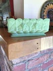 Westmoreland Jadeite Green Milk Glass Paneled Grape Planter Vintage
