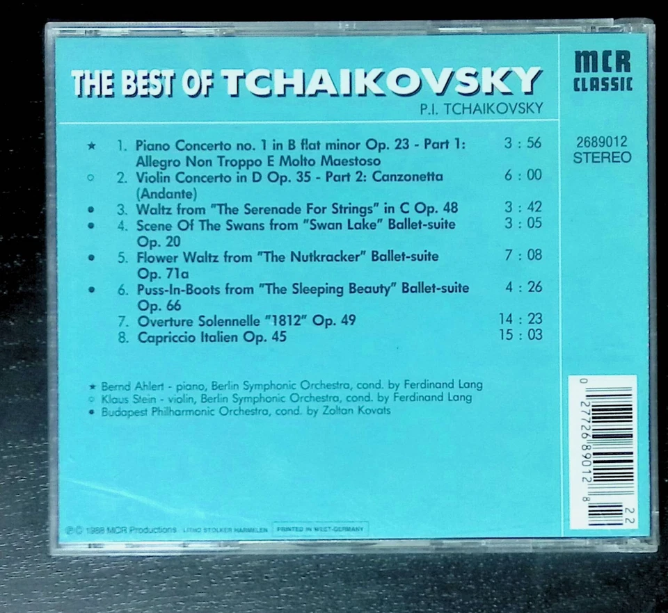 CD Classical Tchaikowsky Piano Violin Concerto Swan Lake Sleeping Beauty Foto 2 de 2