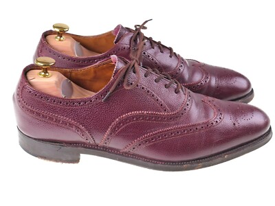 Cole Haan Made n ENGLAND Burgundy Football Leather Oxford  display picture 2