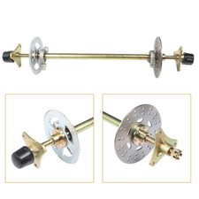 29" Go Kart Rear Live Axle Kit Chain Sprocket Brake Wheel Hub Assembly Go Cart 