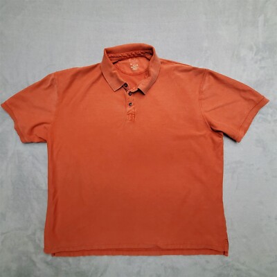 Cabelas Redhead Polo Shirt Mens XXXL Orange 100% Cotton Short Sleeve Outdoor
