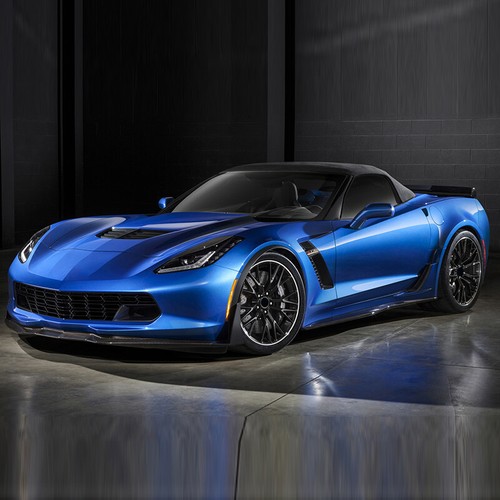 For 2014-19 Corvette C7 Z06 / GS Stage 2 Front Bumper Lip Spoiler Splitter Black - Picture 2 of 14