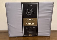 Hotel Style 1000 Thread Count Egyptian Cotton-Rich Luxury Sheet Set Queen Grey