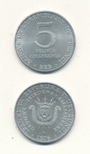 Burundi [M09] - 5 Francs 1976 UNC - Key Date
