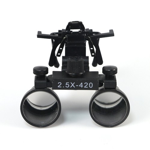 2.5X420mm Metal Clip Dental Binocular Loupes Optical Glass Magnifiers DY-101 - Bild 5 von 9