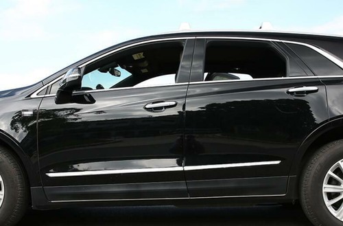 Protector de carrocería de puerta lateral cromado moldura cubierta embellecedor para Cadillac XT5 2017-2022 4 PIEZAS - Imagen 3 de 7