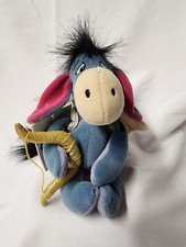 Disney Store Cupid Eeyore 9" Mini Bean Bag Mint with Tags Valentines Day