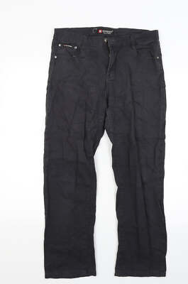 Sun Bird Damen Jeans schwarz Baumwollmischung gerade Größe W32 L25