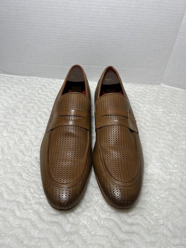 Base London Fleming Embossed Men’s Brown Fashion Comfort Dress Shoes Sz 45 US 12 - Picture 3 of 15