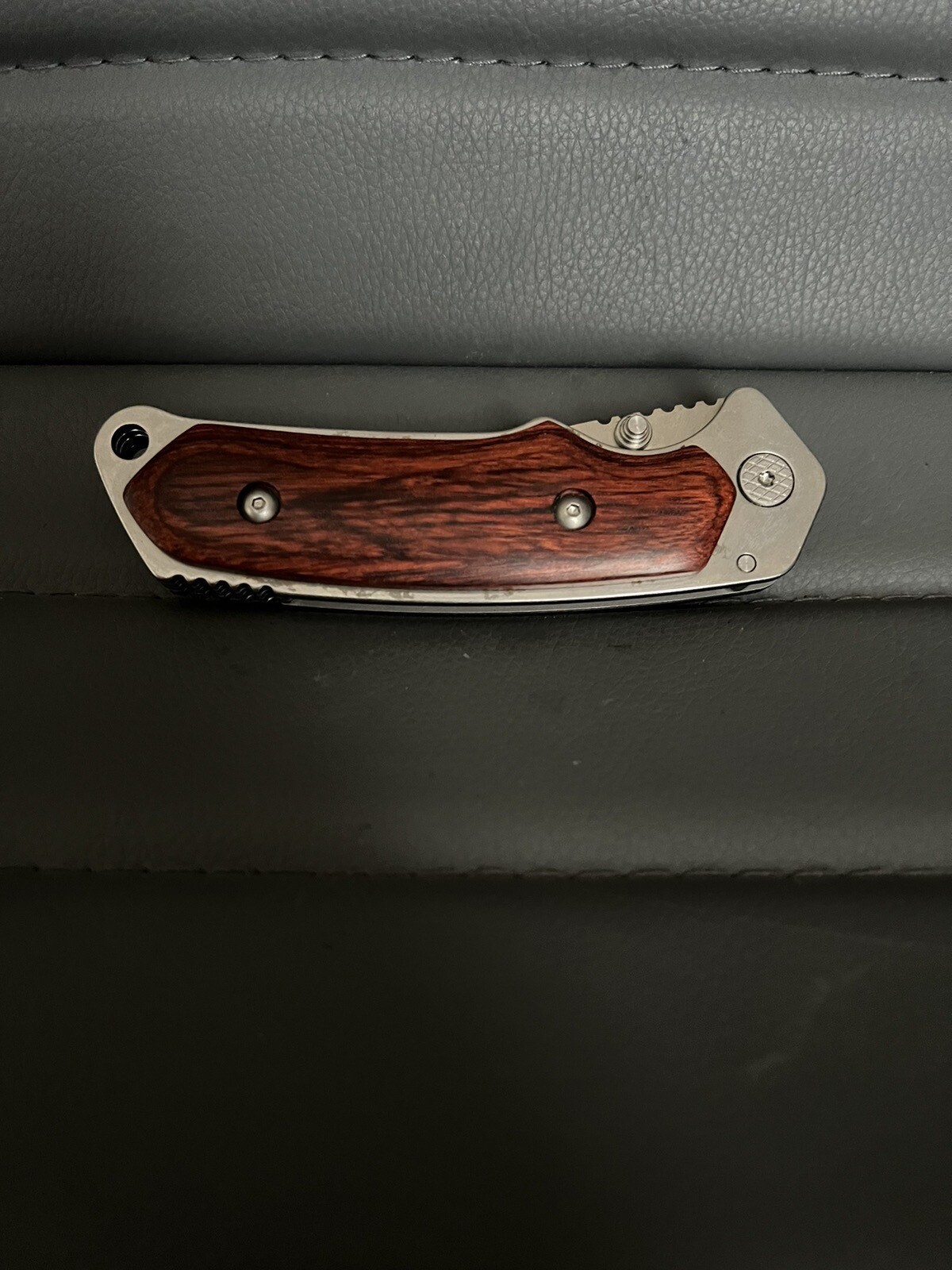 Rare Buck 276 Alpha Hunter Folding Gut Hook Knife ATS34 BOS Rosewood