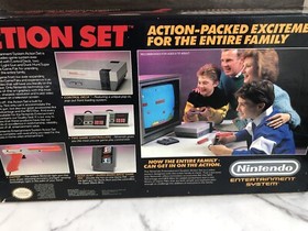 1989 oval seal Action Set CIB original nintendo nes plus extras and games  