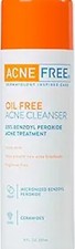 Acne Free Oil-Free Acne Cleanser, Benzoyl Peroxide 2.5 w/Glycolic Acid, 8 Fl Oz