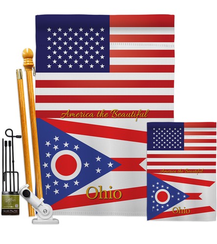 US Ohio Garden Flag Regional States Small Decorative Gift Yard House Banner - Picture 5 of 13