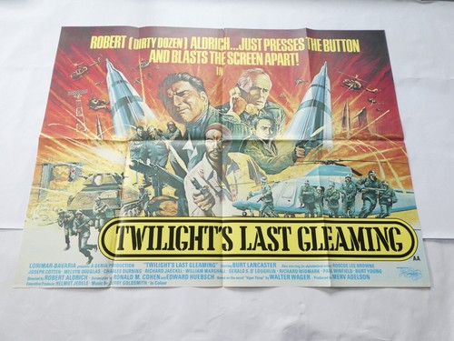 1977 TWILIGHT'S LAST GLEAMING VINTAGE BRITISH QUAD FILM POSTER BURT LANCASTER - Foto 3 di 10