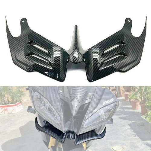 FOR YAMAHA YZF R6 2008-2016 WINGLET FIN FAIRING COWL AERODYNAMICS CARBON FIBRE