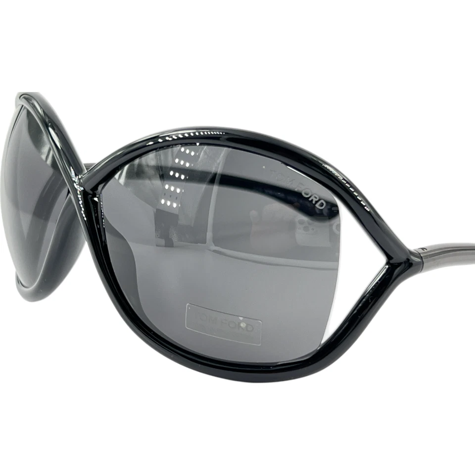 Tom Ford TF9 Whitney Womens Plastic Sunglass 199 Black w Dk Gray 64-14 Infinity - Image 2 of 4