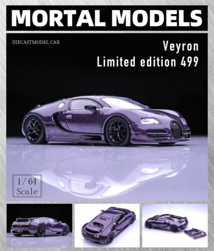 Mortal 1:64 Veyron Super Sport Carbon Diecast Model Car - Picture 5 of 6
