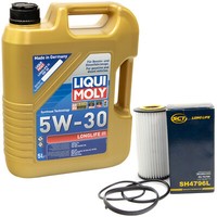 MotoröL ÖLfilter Set SH4796L Longlife III 5W-30 5 Liter FüR Audi VW Skoda Seat