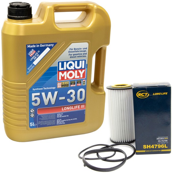 MotoröL ÖLfilter Set SH4796L Longlife III 5W-30 5 Liter FüR Audi VW Skoda Seat-image