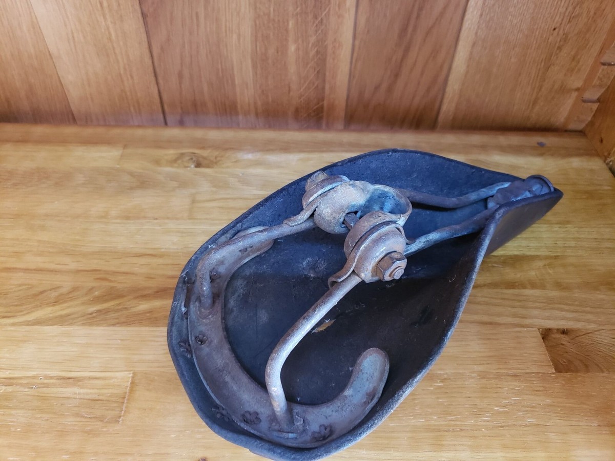 🚴 Selle De Vélo Ancienne En Cuir PRYMA – Vintage – Pour Vélo De Course Ou Ville