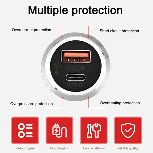 Embedded Desktop USB Type-C Charger Furniture Socket Multifunctional Concealed - Photo 8 sur 26