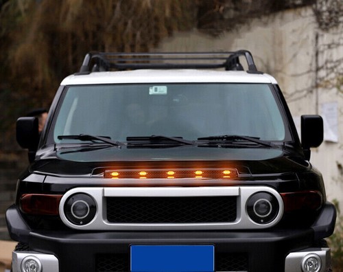 For Toyota FJ Cruiser 2007-2014 LED Vehicles Front Bonnet Hood Light Bars Decor - Picture 2 of 8