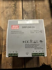 Mean Well DRP-240-24 100-240VAC 3.5A / 24V 10A 240W Power Supply USED