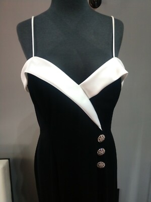 Betsy And Adam Long Black Velvet Dress. Sixe 14. Preowned. | eBay Betsy And Adam Long Black Velvet Dress. Sixe 14. Preowned. | eBay
