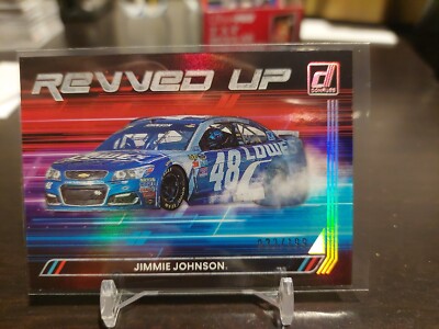 2023 Donruss Racing Jimmie Johnson Revved Up Blue Parallel 32/199