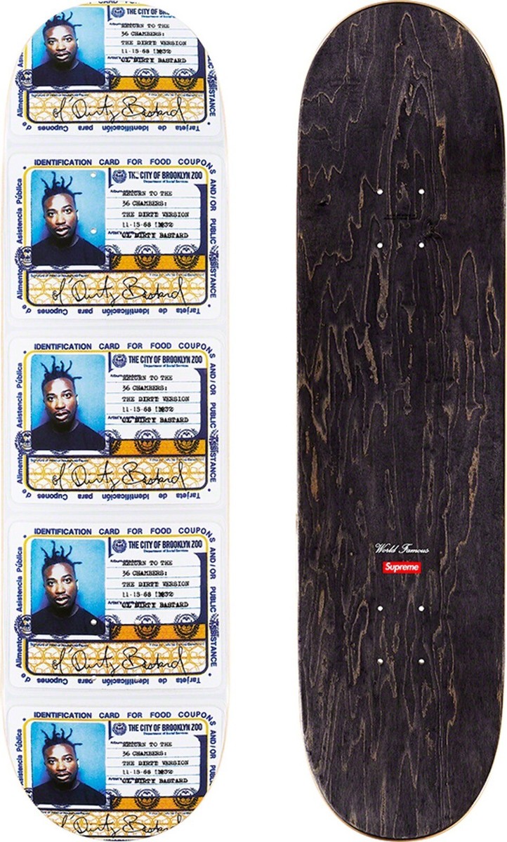 Brand New Supreme Ol' Dirty Bastard Skateboard in original Supreme