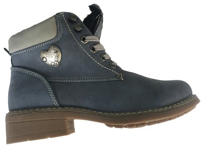 Stiefelette Damen Schuhe Laufschuhe Chelsea Boots Blau ...