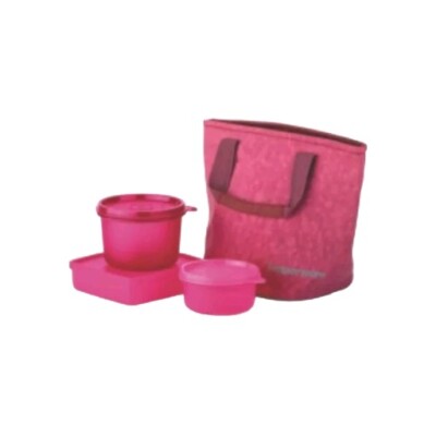 Tupperware Bag N Go Lunch Set Spill proof Carry Lunch for Office & Outdoor