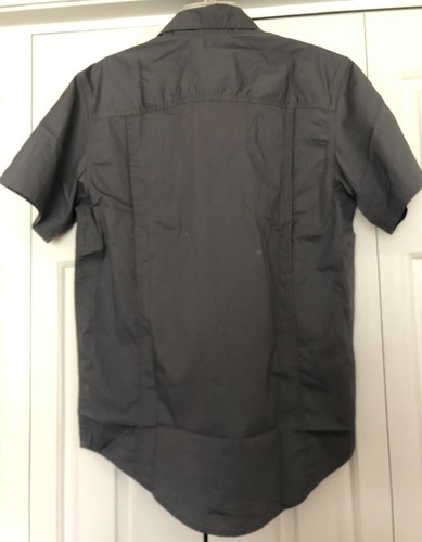 Dri Duck short sleeve shirt gray small cotton polyester teflon coated nwts - Picture 2 of 5