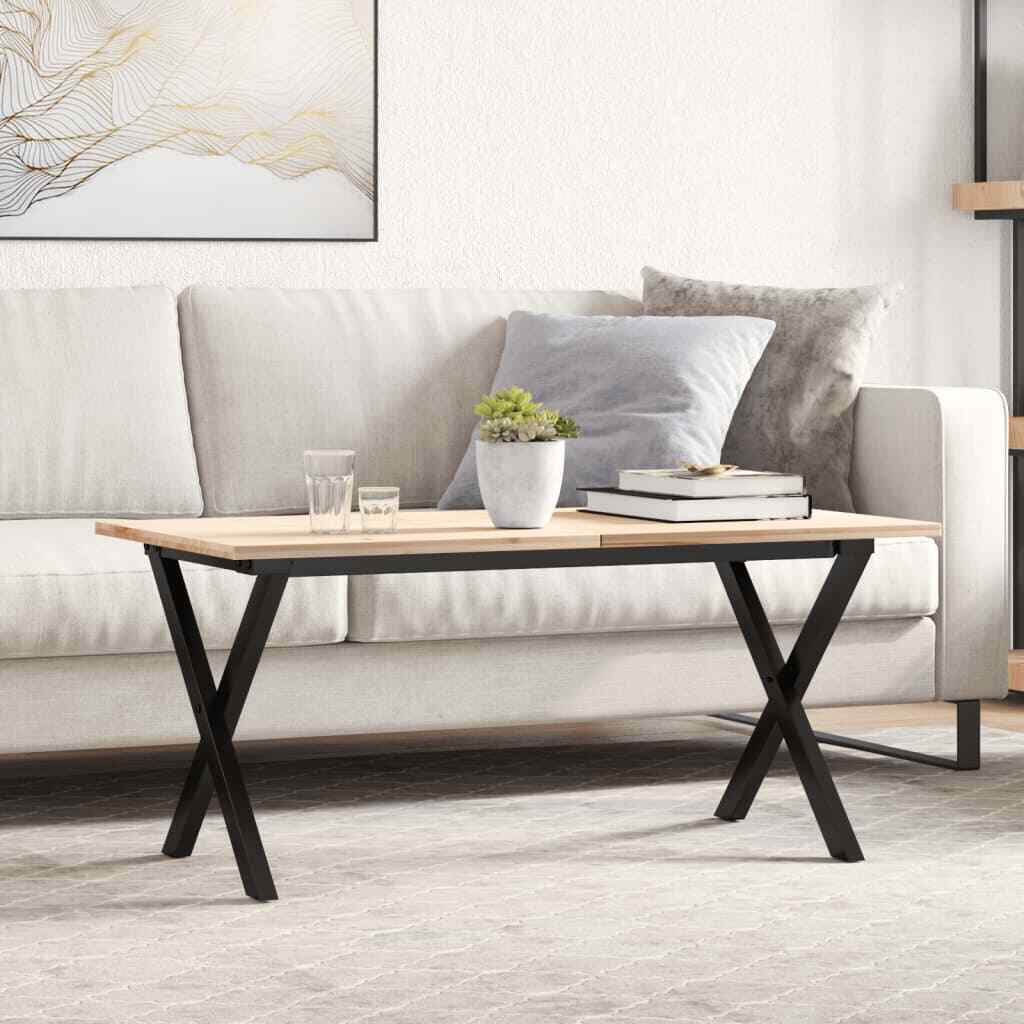 vidaXL Coffee Table Legs X-Frame 70x30x43 cm Steel