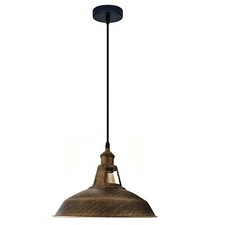 Vintage Industrial Barn Pendant Light E27 Metal Modern Ceiling Hanging Shade