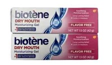 BIOTENE Dry Mouth GEL 1.5oz ( 2 pack ) Flavor Free