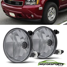 Fits 2007-2013 Chevrolet Avalanche Smoke Lens Fog Lights Passenger Assembly
