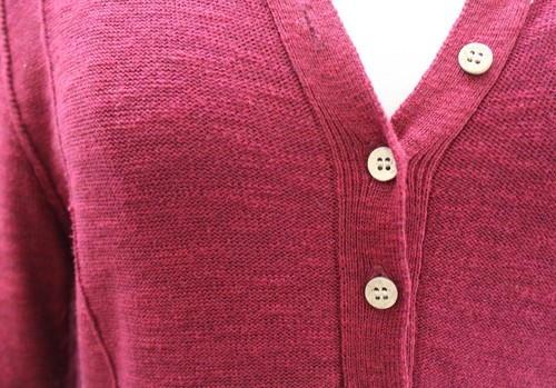 Free People Beach El Topo weinrot Pullover Strick Henley Style Maxikleid Gr. S - Bild 4 von 6