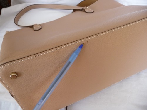 Kate Spade Tote Purse Thompson Street Kimberly Ginger Tea Beige Pink Tint NEW - Picture 9 of 9