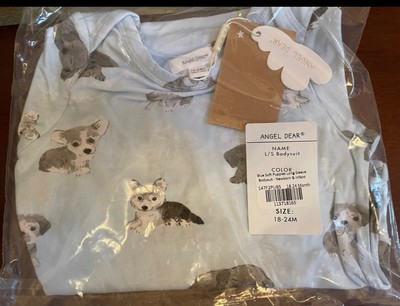 NWT Angel Dear  Soft puppies bodysuit 18-24 mo